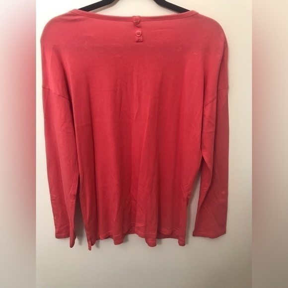 𝅺TALBOTS Womens Cotton Blend Crewneck 3/4 Sleeve Tunic Top Size Medium - Picture 8 of 12